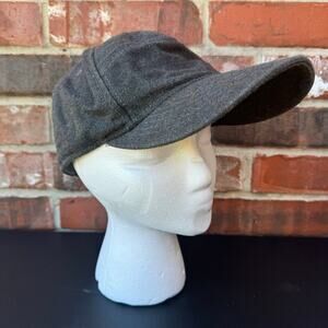 Grey Wool Baseball Cap Hat